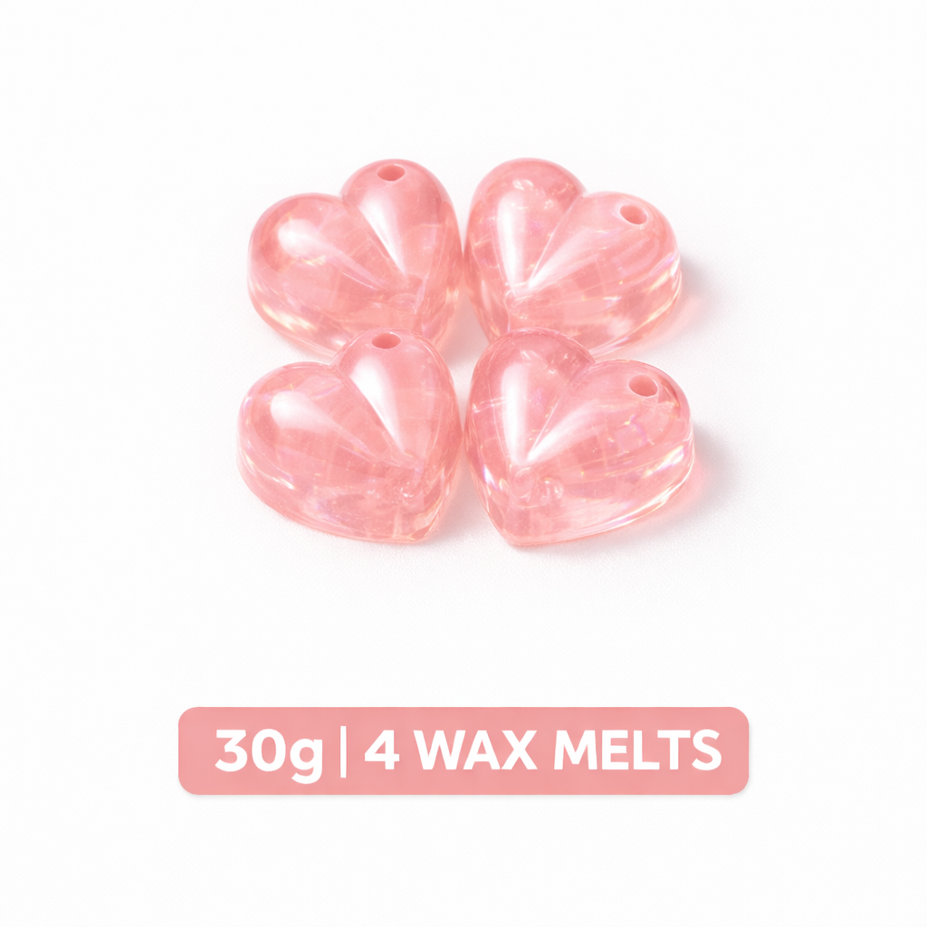 Pink Champagne Gel Wax Melt Hearts