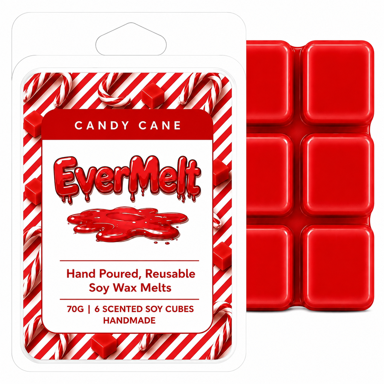 Candy Cane Soy Wax Melt